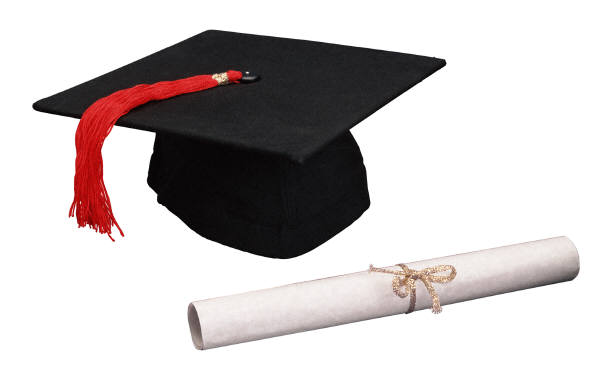  Graduation cap and diploma